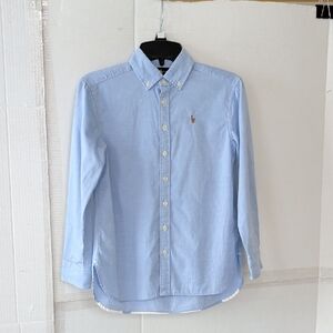 Polo by Ralph Lauren Light Blue Button-Down Oxford Shirt SZ 7 Boy Classic Chic
